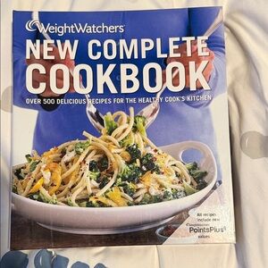 Weight Watchers Cookbook with Blue and White Cover